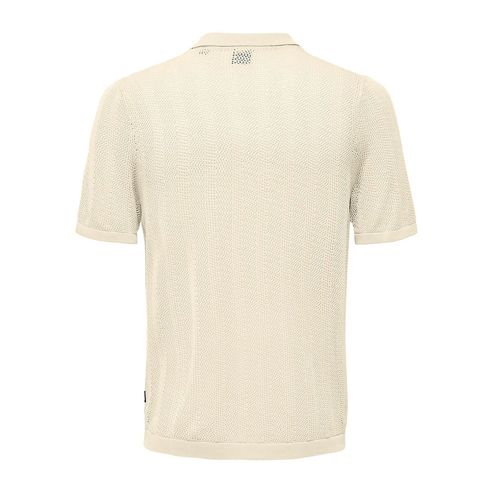 Chemise de villégiature en tricot à manches courtes Diego