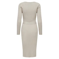 Belted Sweater Dress