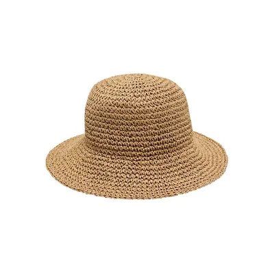 Valeria Straw Bucket Hat