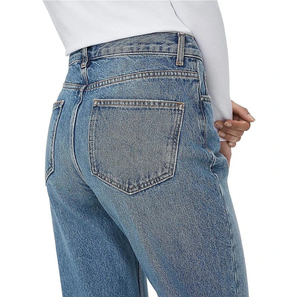 Riley High-Waisted Straight Jeans