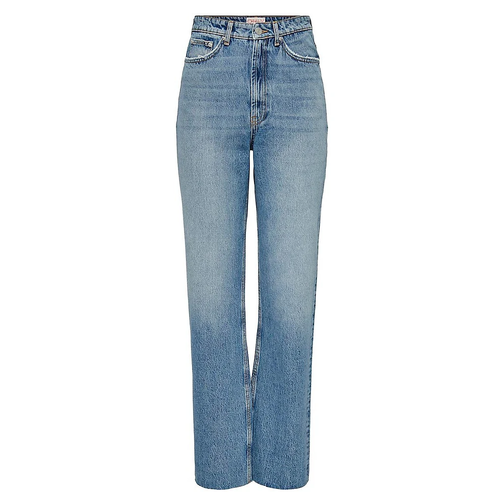 Riley High-Waisted Straight Jeans