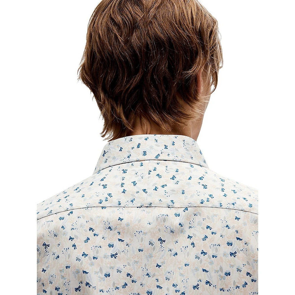 Ethan Slim-Fit Print Shirt