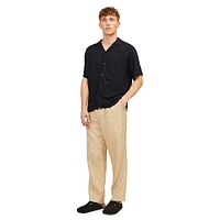 Short-Sleeve Viscose Resort Shirt