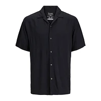 Short-Sleeve Viscose Resort Shirt