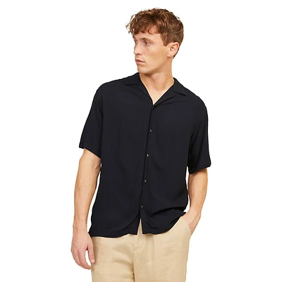 Short-Sleeve Viscose Resort Shirt