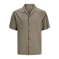 Short-Sleeve Viscose Resort Shirt