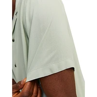 Short-Sleeve Viscose Resort Shirt