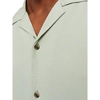 Short-Sleeve Viscose Resort Shirt