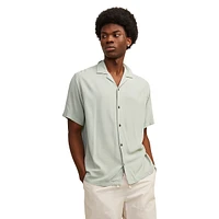 Short-Sleeve Viscose Resort Shirt