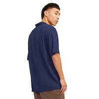 Short-Sleeve Viscose Resort Shirt