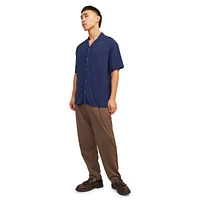 Short-Sleeve Viscose Resort Shirt