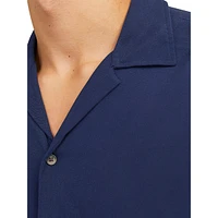 Short-Sleeve Viscose Resort Shirt