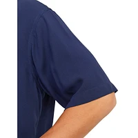 Short-Sleeve Viscose Resort Shirt