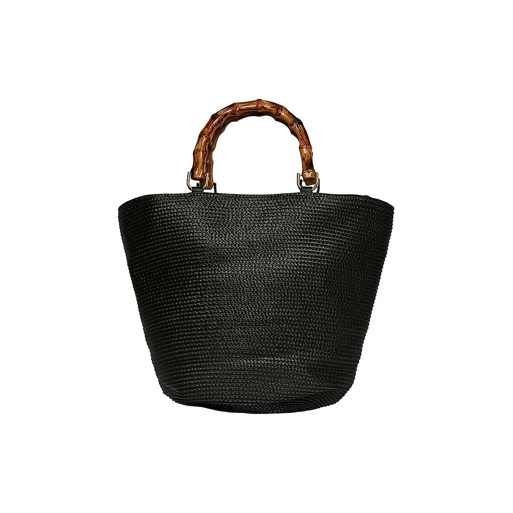 Amalia Woven Top Handle Bag