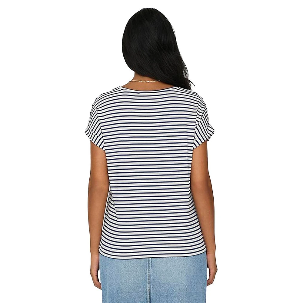 Striped Moster Loose-Fit T-Shirt