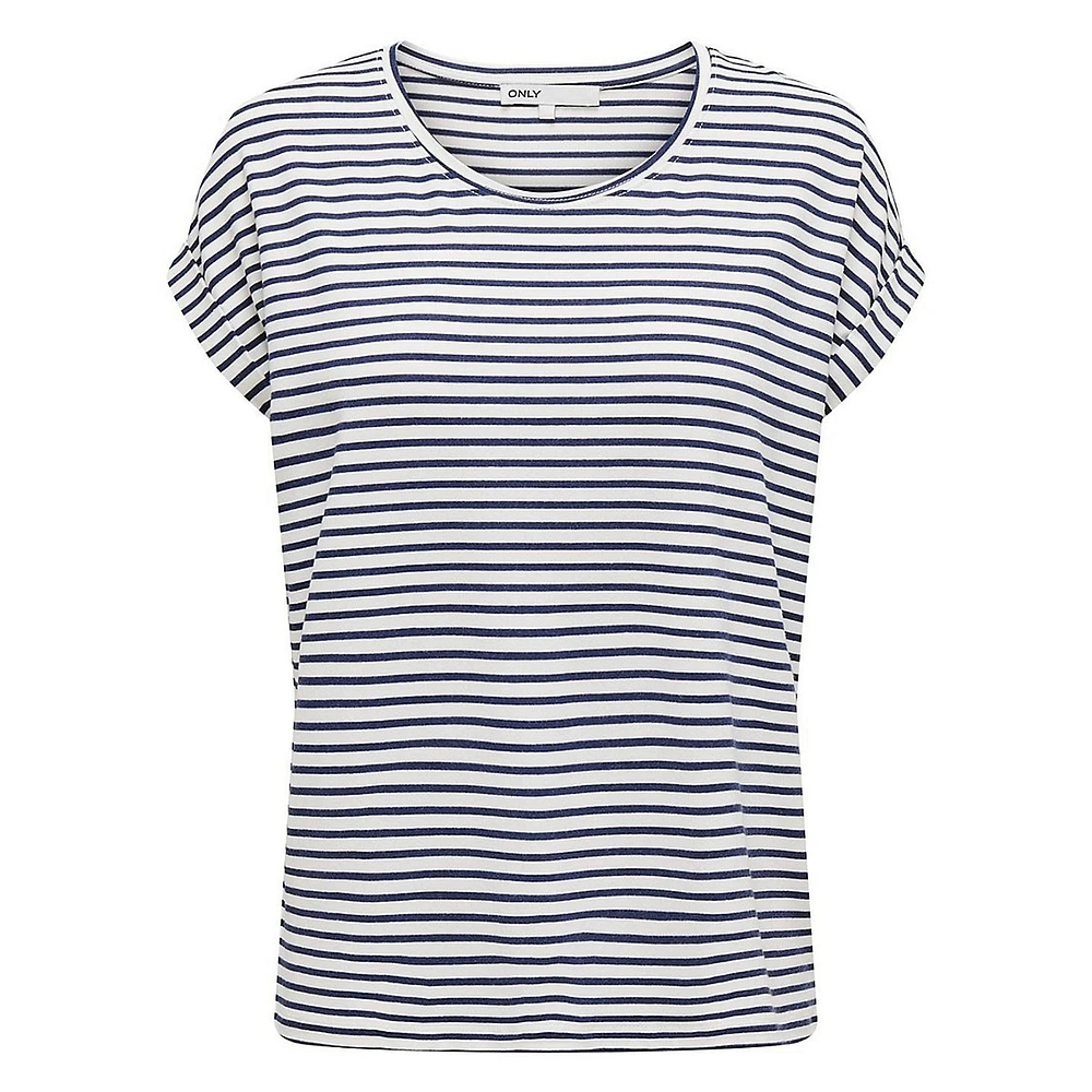 Striped Moster Loose-Fit T-Shirt