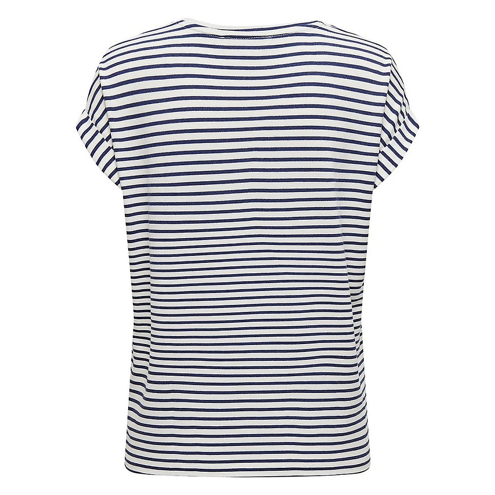 Striped Moster Loose-Fit T-Shirt