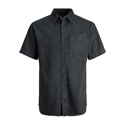 Creek Comfort-Fit Short-Sleeve Denim Shirt