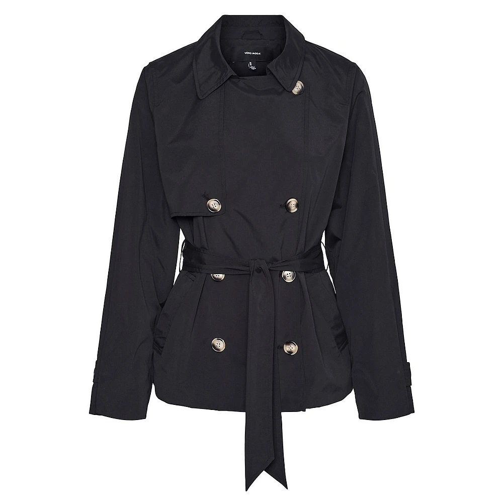 Short Softshell Trench Coat