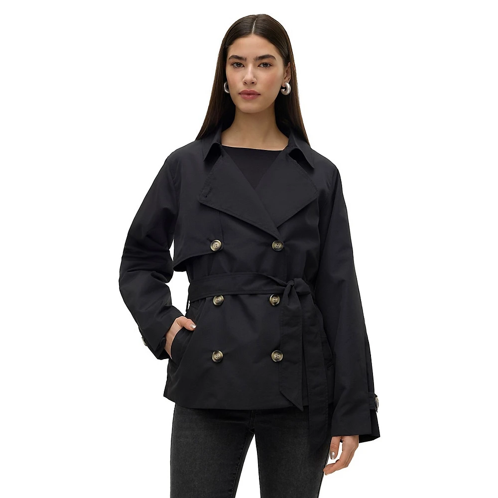 Trench-coat court en softshell