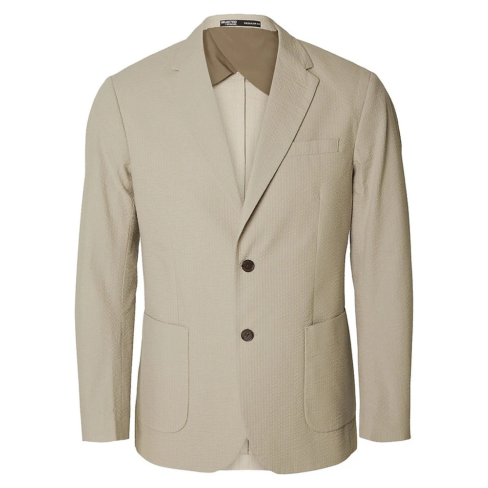 Smith Regular-Fit Seersucker Blazer