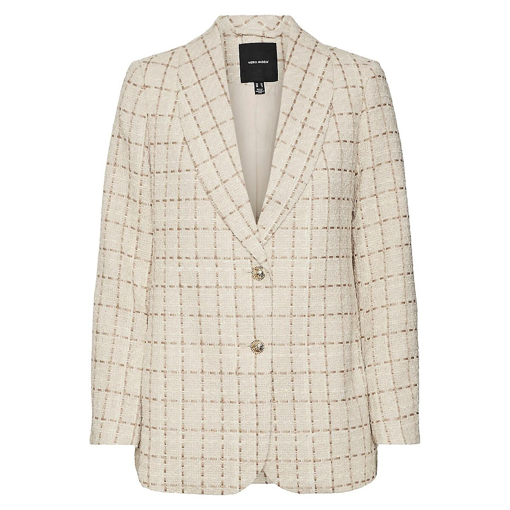 Miley Loose-Fit Tweed Blazer