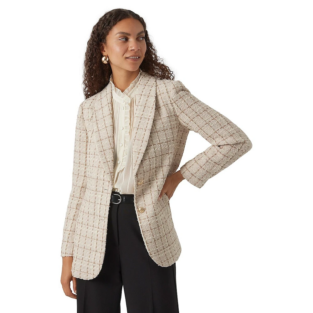 Miley Loose-Fit Tweed Blazer