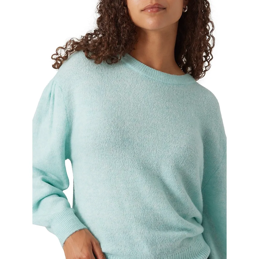 Riley Puff-Sleeve Sweater