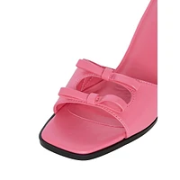 Marry Kitten-Heel Slide Sandals