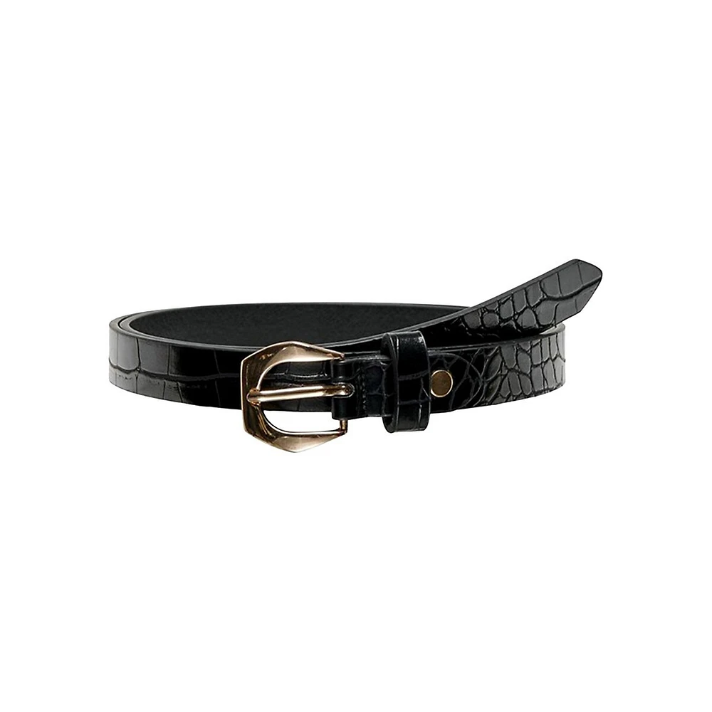 Croco-Textured Belt