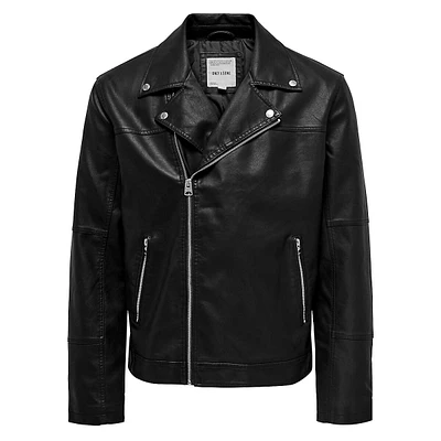 Asher PU Biker Jacket