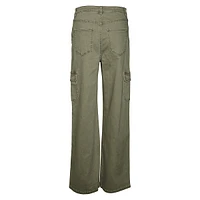 Tessa High-Rise Wide-Leg Cargo Pants