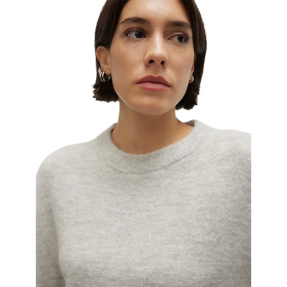 Riley Puff-Sleeve Sweater
