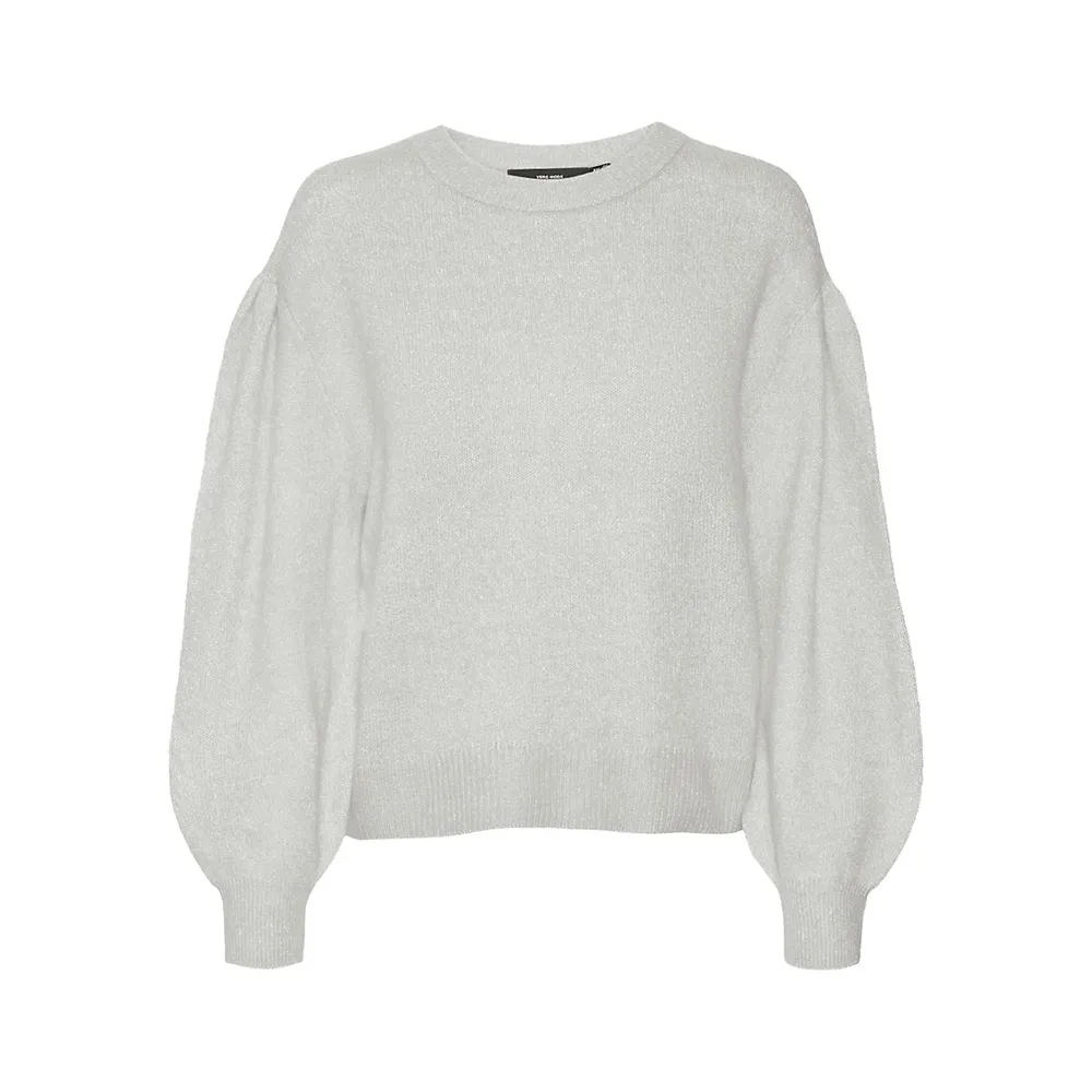 Riley Puff-Sleeve Sweater