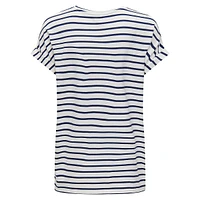 T-shirt rayé à col en V Moster