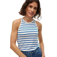 Kenzi Fitted Striped Knit Tank Top