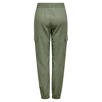 Caro Linen-Blend Cargo Joggers