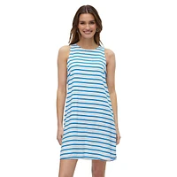 Karisa Loose-Fit Striped Sleeveless Mini Dress