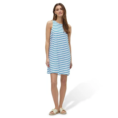 Karisa Loose-Fit Striped Sleeveless Mini Dress