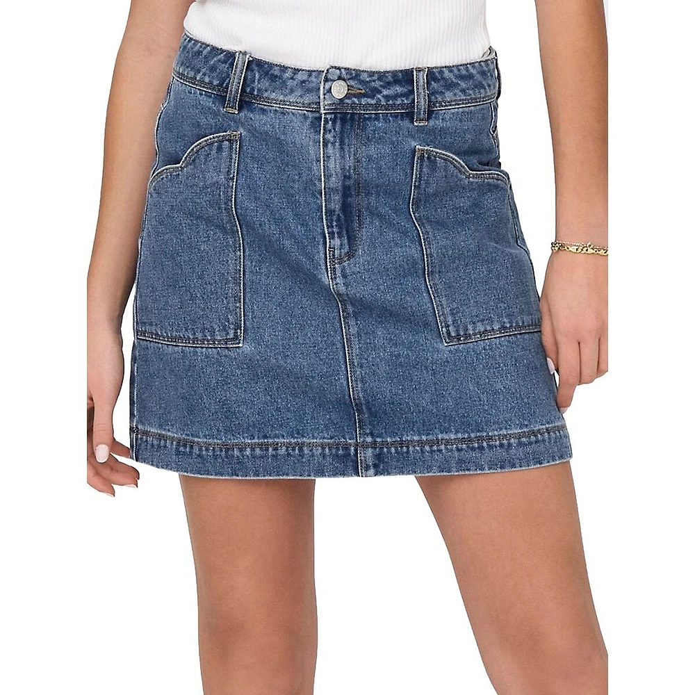 Denim Mini Skirt