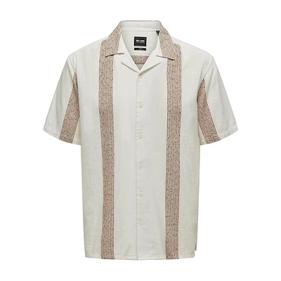 Avi Bouclé Stripe Resort Shirt