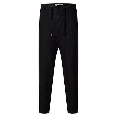 Magnus Relaxed Cropped Linen Pants