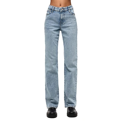 Kelly High-Waist Straight-Leg Jeans