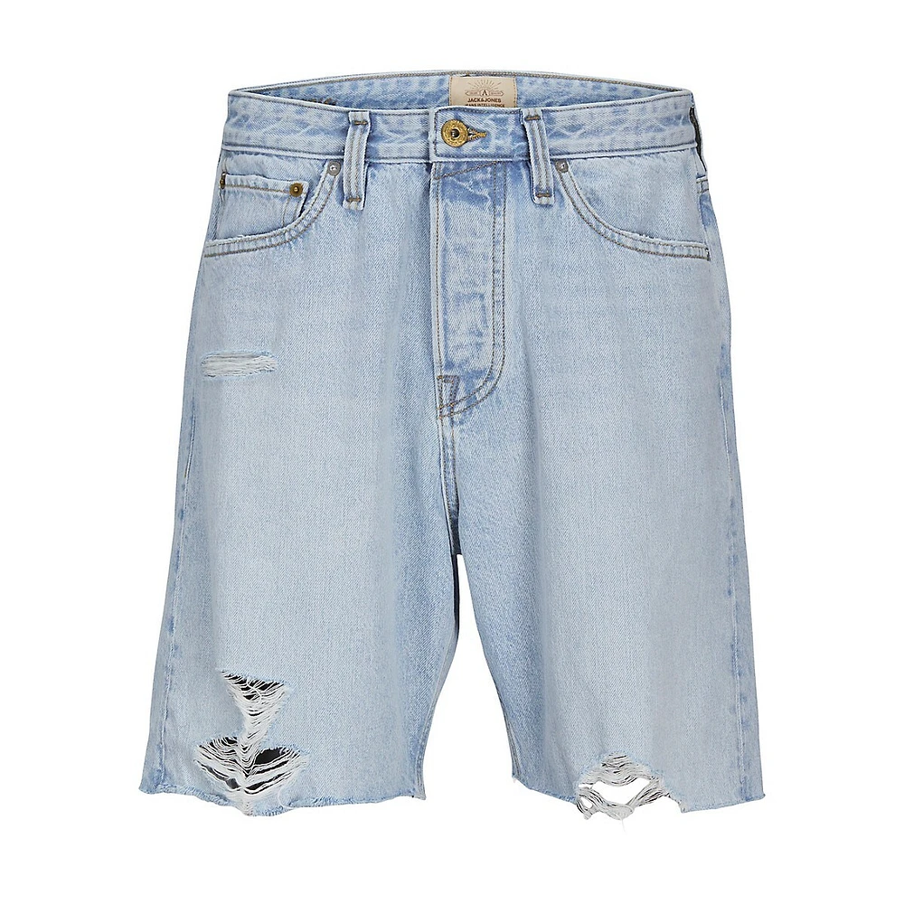 Tony Loose-Fit Distressed Denim Shorts