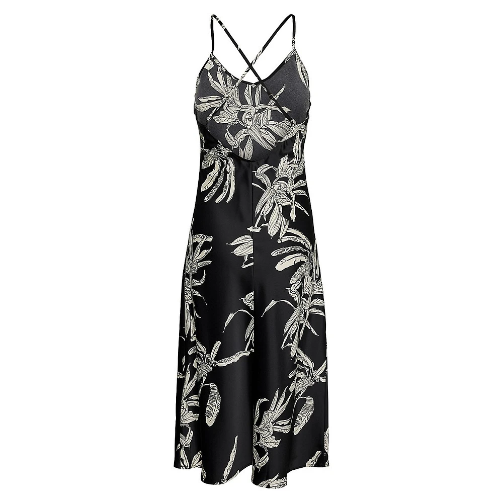 Keila Floral Midi Slip Dress