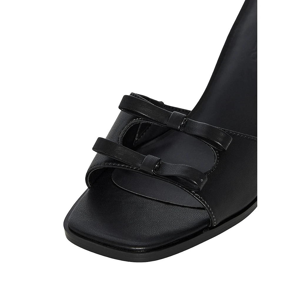 Marry Kitten-Heel Slide Sandals
