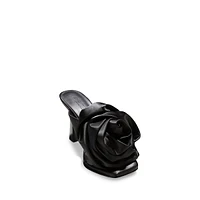 Nadine Satin Flower Sandals