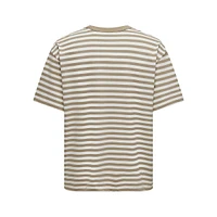 Keith Oversized Organic Cotton Striped T-Shirt