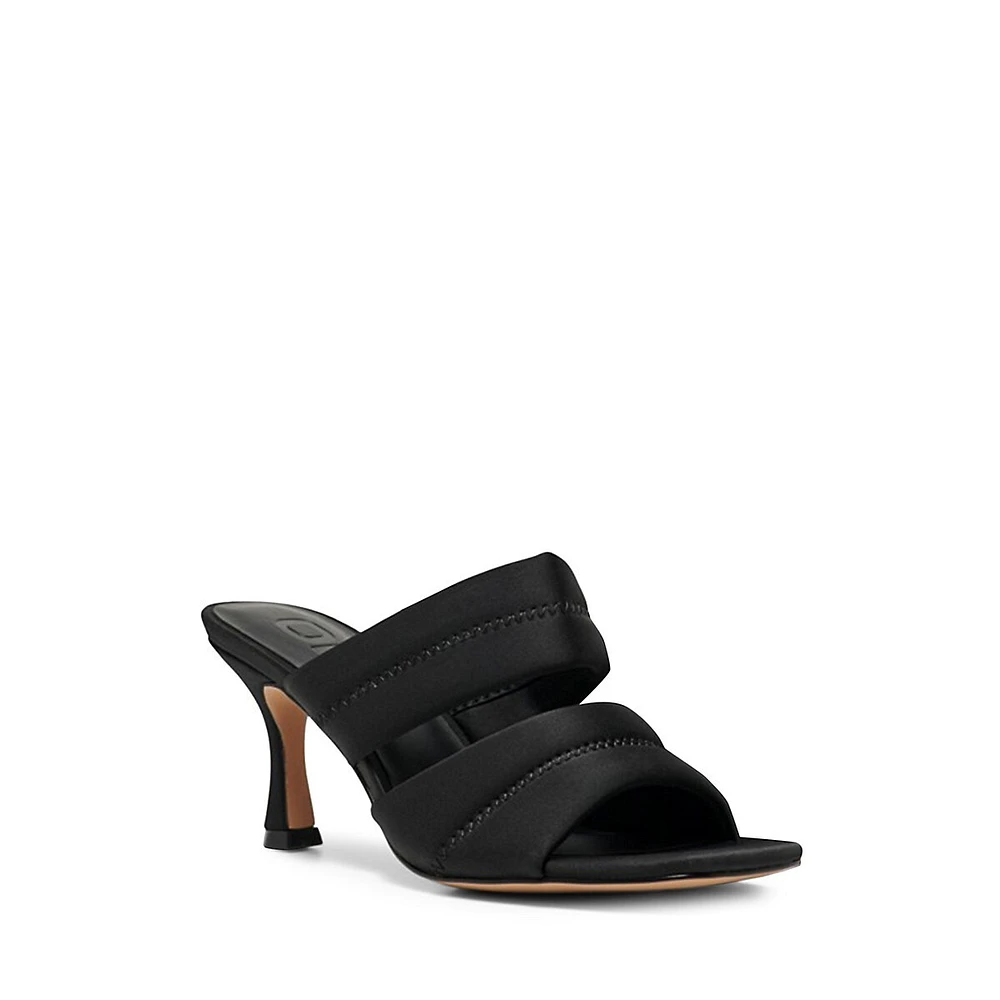 Alyssa Neoprene Double-Strap Mules