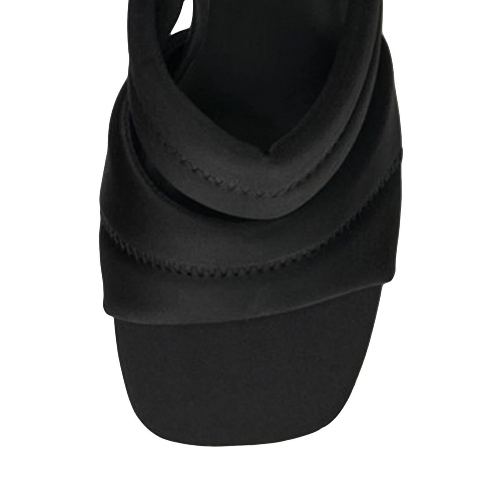 Alyssa Neoprene Double-Strap Mules